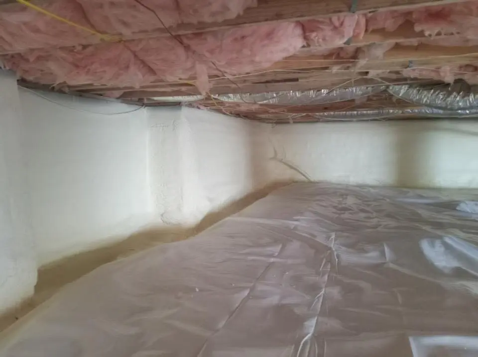 Crawl space encapsulation with closed-cell spray foam for Metal Roof Coating in The Acreage